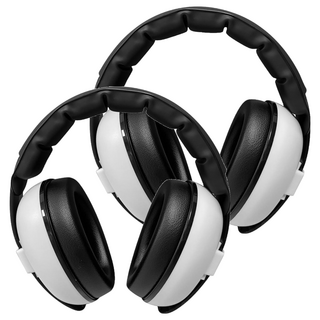 U-TECH 優鐵客 寶寶隔音耳罩 白色 棉纖維/多層隔音棉/塑料外殼 非金屬材質 可調節, 2個, 1入