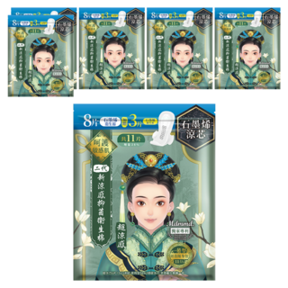 Mdmmd. 明洞國際 後宮二代系列 石墨烯超涼感衛生棉 一般型 增量版 99.99%滅菌力, 一般型(24.5cm), 11片, 6包