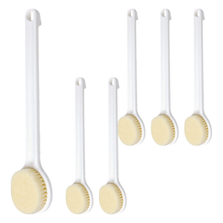 UdiLife 優的生活大師 長柄澡刷 36 x 7.5cm, 白色柄, 1支, 6支