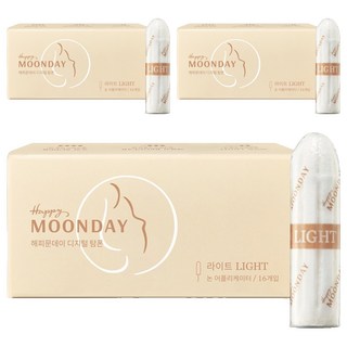 해피문데이 디지털 탐폰, 라이트, 16개입, 3개