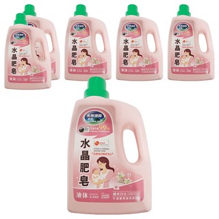 南僑水晶 水晶肥皂洗衣液體 櫻花百合, 2.4kg, 6桶