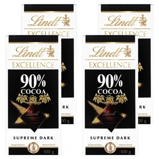 EXCELLENCE 卓越系列黑巧克力 90%款, 4盒, 100g