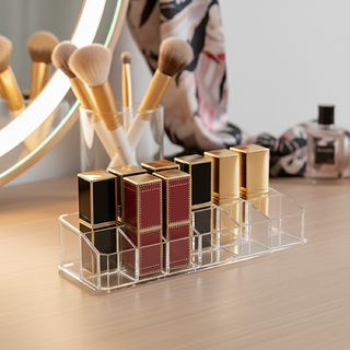 조인메이드 아크릴 립스틱 정리 케이스, 투명, 1개