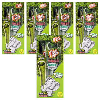 mam moth 泰式烤海苔捲, 零脂肪低熱量，精選高級紫菜再淋上焦糖，爽脆口感讓您欲罷不能, 15g, 5盒