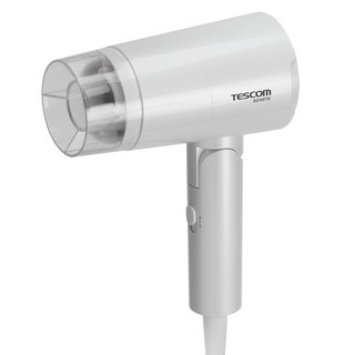 TESCOM 輕巧雙電壓負離子吹風機 BID48TW AC100-240V 國際通用電壓, 白色