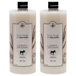 PURESENCE 樸香氛 馬賽皂之家 水嫩驢奶古法液體馬賽皂, 1L, 2瓶