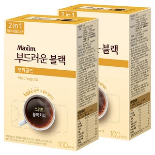 맥심 모카골드 부드러운 블랙 커피믹스, 2.7g, 100개입, 2개