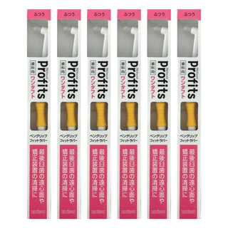 EBiSU 惠百施 profits 單束毛柔軟牙刷 顏色隨機, 6入, 1支