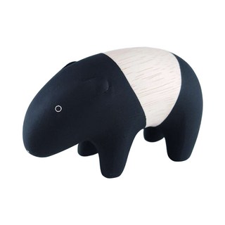 T-lab. 馬來貘 手刻原木小動物 尺寸: 約4~7 x 3~5 x H4~8cm, 1個