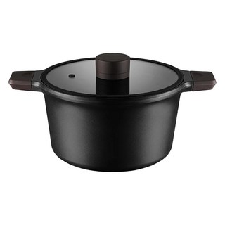 FREIZ 和平 Coroge 雙柄壺/鍋 RB-1707 IH爐適用, 24cm, 黑色, 1個