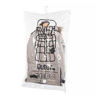 小麥購物 掛式真空衣物收納袋 Y335 款式隨機, 3個, 1組