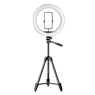 렛츠컴 링라이트 조명 + 멀티 휴대폰홀더 삼각대 세트, F-536, 1세트