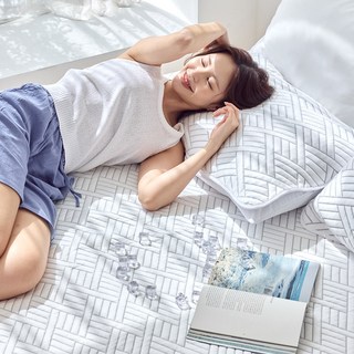 LIV MOM 頂級Duracool冰涼涼感墊, 涼感纖維, 水藍色