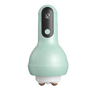 YOGEMDI 12段砭石腹部按摩儀 揉腹按摩, 單一商品, 綠色