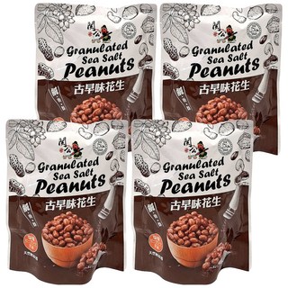 關公麻辣花生 古早味花生, 4個, 100g