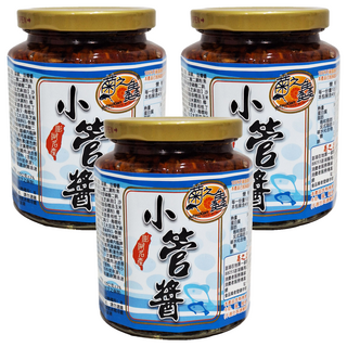 菊之鱻 海鮮醬系列 小管醬 澎湖特產 精選新鮮食材, 450g, 3罐