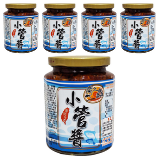 菊之鱻 海鮮醬系列 小管醬 澎湖特產 精選新鮮食材, 450g, 5罐