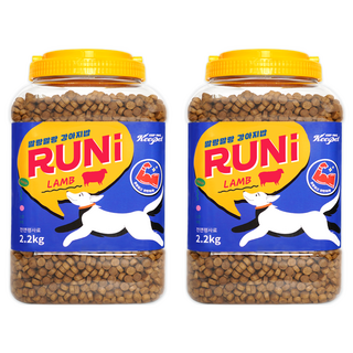 킵펫 전연령 강아지 말랑말랑 런 건식사료, 양, 2.2kg, 2개