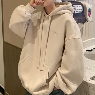 Fashion Flow 烏龍麵繩 男友風 寬鬆版型 連帽T恤