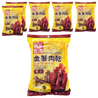 良金牧場 高粱豬肉金箸肉乾 蜜汁, 165g, 6包