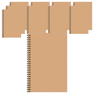 小麥購物 A5線圈筆記本 G276 130g, 牛皮線條, 10本