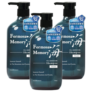 清淨海 森山島讀洗髮精 海, 750ml, 3瓶