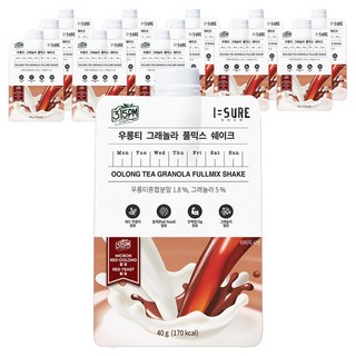I SURE 烏龍麥片奶昔飲, 40g, 14個