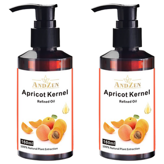 ANDZEN 安得仁 保濕按摩基底油 杏桃核仁油, 2個, 160ml