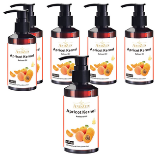 ANDZEN 安得仁 保濕按摩基底油 杏桃核仁油, 6個, 160ml