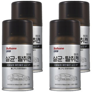 불스원 살라딘 원터치 살균 차량용탈취제, 112g, 4개