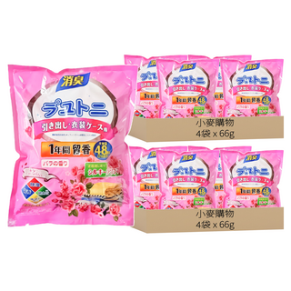 小麥購物 除味芳香包 S377 玫瑰花香, 66g, 8袋