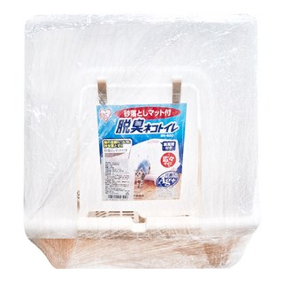 IRIS OHYAMA 愛麗思歐雅瑪 除臭貓便盆, 茶色, 1個