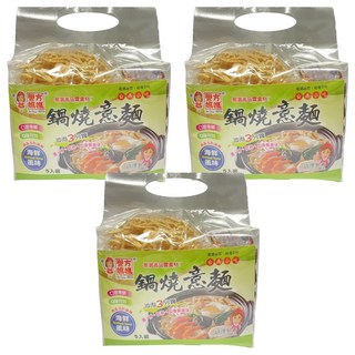 譽方媽媽 海鮮鍋燒意麵 5入, 300g, 3袋