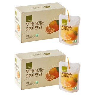 ORGA 柳橙汁隨身包飲, 140ml, 20個