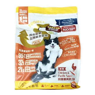MAOUP 毛起來 毛食事計畫 護膚無穀犬糧, S12田園雞與秋刀魚, 1.5kg, 1袋