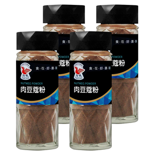飛馬 肉豆蔻粉 特殊研磨工法 保留原料香氣 味道溫和不嗆鼻 多層次風味, 40g, 4瓶