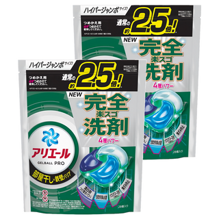 ARIEL 日本原裝進口 4D立體洗衣球補充包 綠色室內曬衣, 28顆, 2袋
