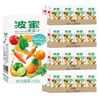波蜜 膳食纖維果菜汁 250ml*96入