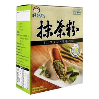 FAIRSEN 惠昇食品 好媽媽 抹茶粉 200g 日本靜岡抹茶 無添加砂糖及色素 通過SGS檢驗, 1包, 1盒