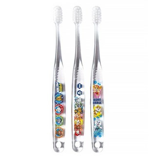 Skater 透明款兒童牙刷 3~5歲, 汪汪隊, 3支, 1組
