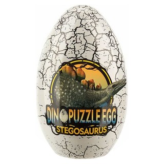 CubicFun 國家地理頻道授權 鐵盒拼圖 恐龍蛋 劍龍 Set 雙面玩法, 63片, 1盒
