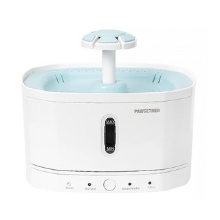 PAWGETHER 寵小到大 寵物智能飲水器DRIP1 (1.3L), 水電分離, 四重過濾, 三種出水模式, 白色 + 藍色, 1個