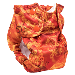 Smart Bottoms Dream Diaper 2.0 新生兒布尿布, Kraken, 1件