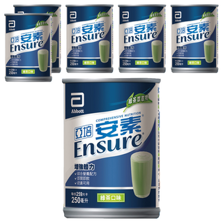 Abbott 亞培 Ensure 安素 綜合營養 綠茶減甜, 237ml, 6罐