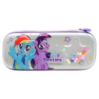 ii GEN 一正 小馬寶莉 透明立體筆盒, 顏色隨機, 1個