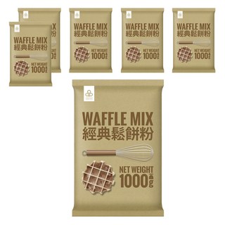 開元食品 經典鬆餅粉, 1kg, 6包