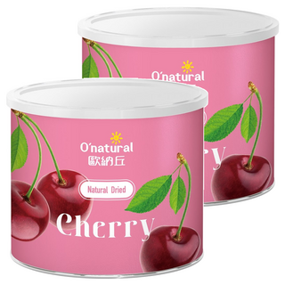 O'natural 歐納丘 純天然整顆櫻桃乾 無人工添加物 無防腐劑, 210g, 2罐