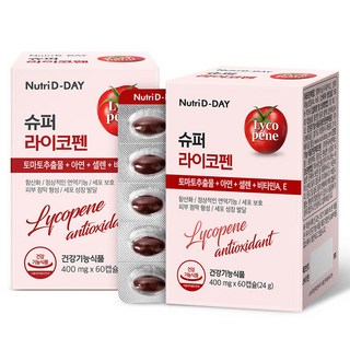 Nutri D-DAY 超級番茄紅素番茄萃取錠, 60顆, 2個