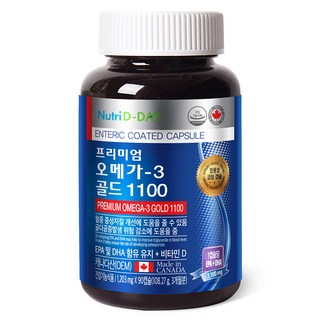 뉴트리디데이 프리미엄 오메가3 골드 1100, 90정, 1개