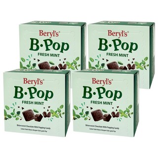 Beryl's 跳跳糖苦甜巧克力-薄荷味 50g, 4盒